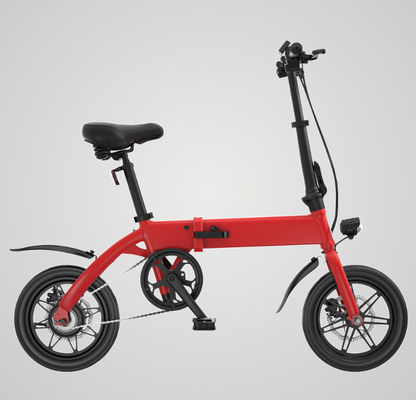 Xe đạp điện gấp thành phố 14 inch Động cơ phía sau cho mọi địa hình với 36V Fat 250W 7,5ah Xe đạp kỹ thuật số Pin Lithium Ce