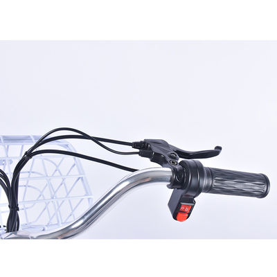 Xe đạp điện hạng nhẹ có thể thu gọn 6gears với giỏ phía trước