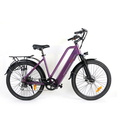Xe đạp điện nhẹ 27,5 inch dành cho nữ 20MPH Bước qua Xe đạp điện dành cho nữ
